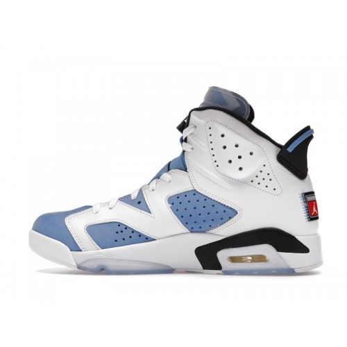 Кроссы Jordan 6 Retro UNC White - мужская сетка размеров
