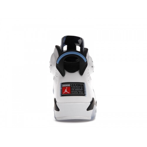 Кроссы Jordan 6 Retro UNC White - мужская сетка размеров