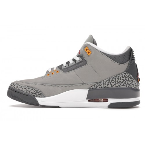 Кроссы Jordan 3 Retro Cool Grey (2021) - мужская сетка размеров