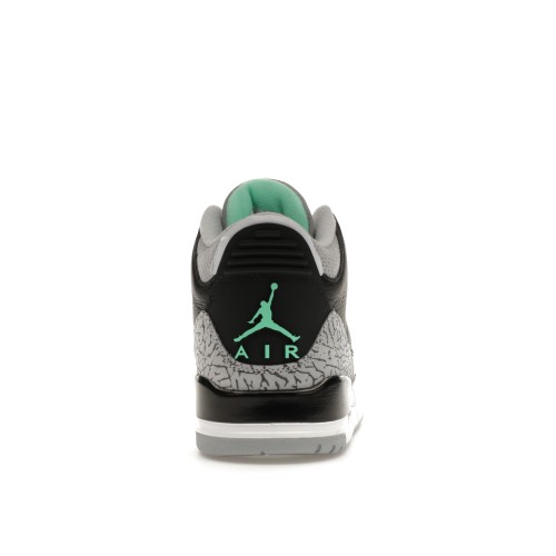 Кроссы Jordan 3 Retro Green Glow - мужская сетка размеров