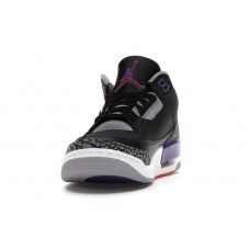 Jordan 3 Retro Black Court Purple