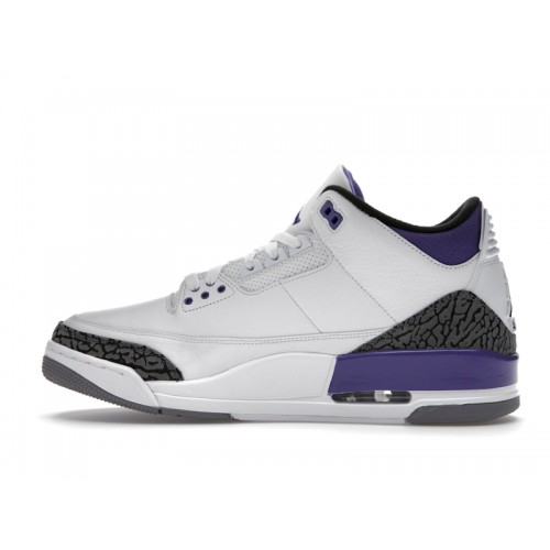 Кроссы Jordan 3 Retro Dark Iris - мужская сетка размеров