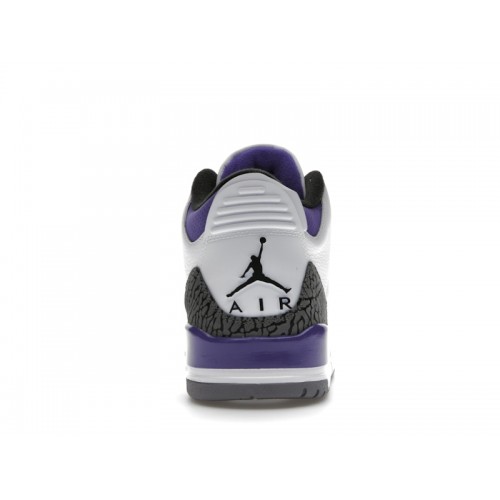 Кроссы Jordan 3 Retro Dark Iris - мужская сетка размеров