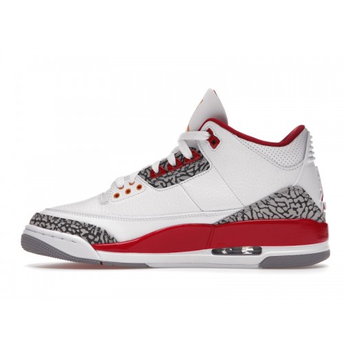 Кроссы Jordan 3 Retro Cardinal Red - мужская сетка размеров