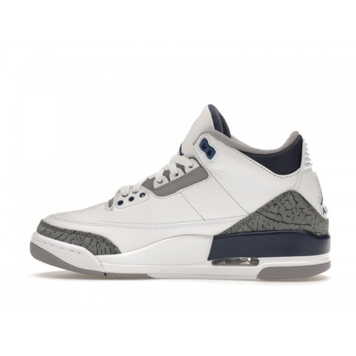 Кроссы Jordan 3 Retro Midnight Navy - мужская сетка размеров