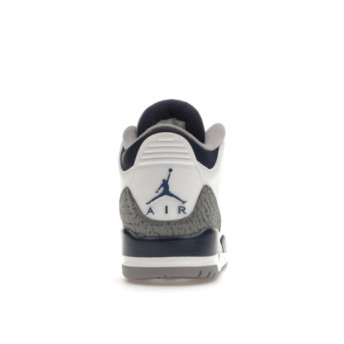 Кроссы Jordan 3 Retro Midnight Navy - мужская сетка размеров