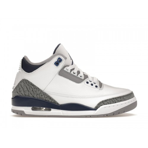 Кроссы Jordan 3 Retro Midnight Navy - мужская сетка размеров