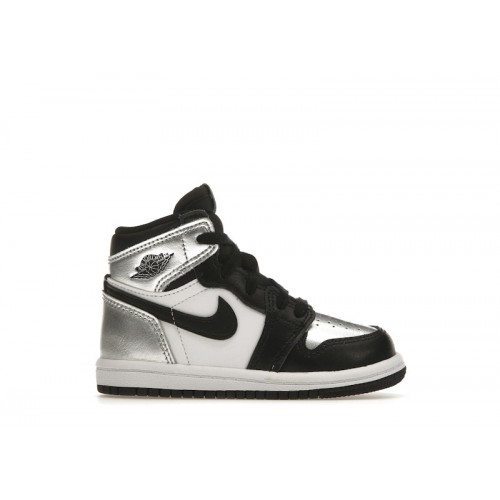 Air Jordan 1 Retro High OG TD Silver Toe - детская сетка размеров