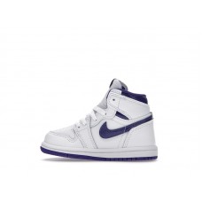 Малышам Jordan 1 Retro High Court Purple (2021) (TD)