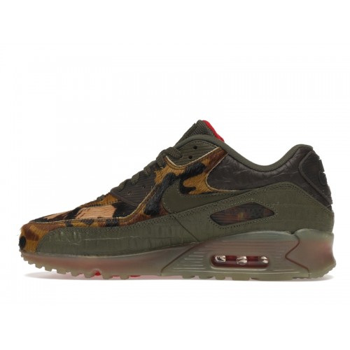 Кроссы Nike Air Max 90 Camo Croc - мужская сетка размеров