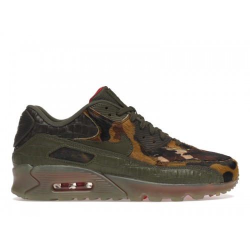 Кроссы Nike Air Max 90 Camo Croc - мужская сетка размеров