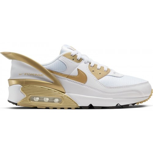 Nike Air Max 90 Flyease White Gold - мужская сетка размеров