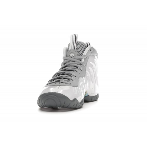 Кроссы Nike Air Foamposite One Light Smoke Grey (GS) - подростковая сетка размеров