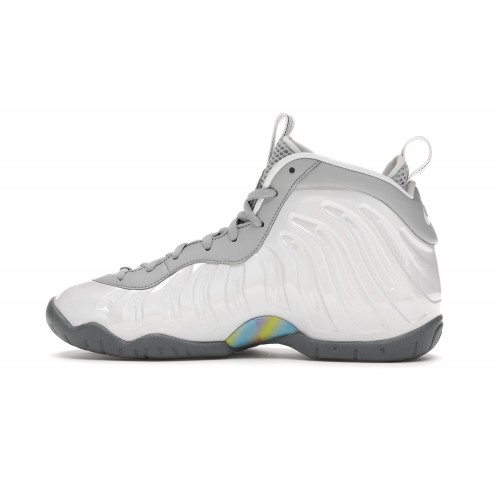Кроссы Nike Air Foamposite One Light Smoke Grey (GS) - подростковая сетка размеров