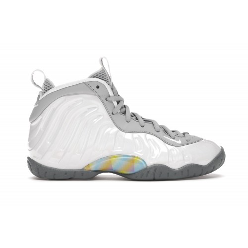 Кроссы Nike Air Foamposite One Light Smoke Grey (GS) - подростковая сетка размеров