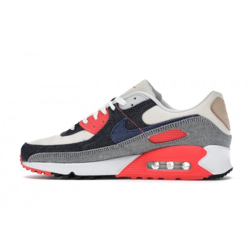 Кроссы Nike Air Max 90 Denham - мужская сетка размеров