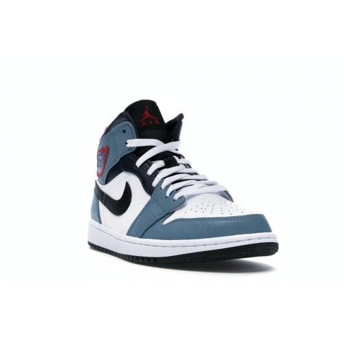 Кроссы Jordan 1 Mid Fearless Facetasm - мужская сетка размеров