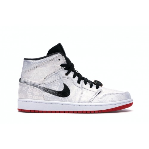 Кроссы Jordan 1 Mid SE Fearless Edison Chen CLOT - мужская сетка размеров