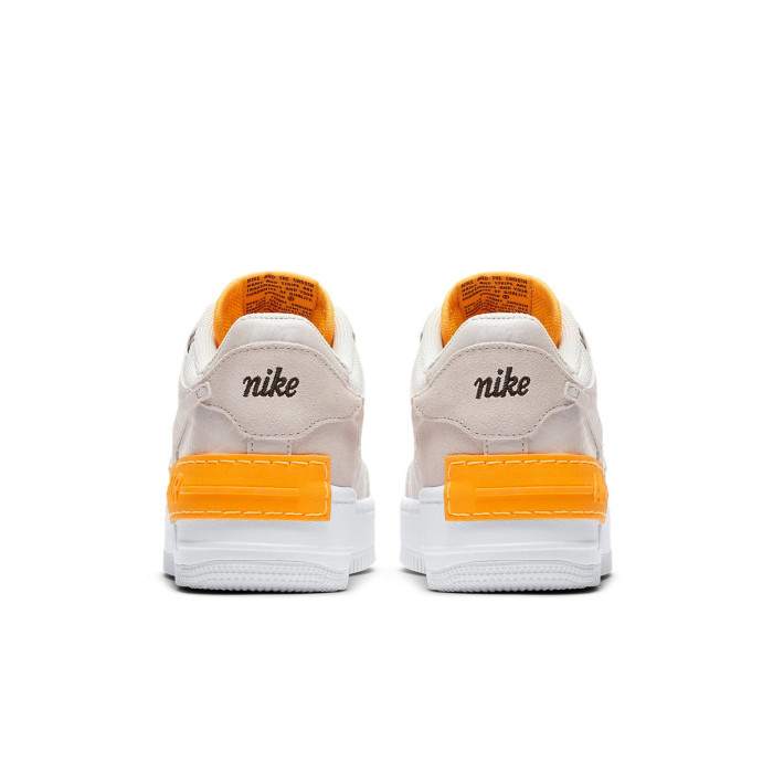 Nike Air Force 1 Low Shadow Vast Grey Laser Orange (W) - женская сетка размеров Nike Air Force 1 Low Shadow Vast Grey Laser Orange (W) - женская сетка размеров