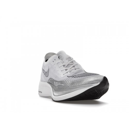 Кроссы Nike ZoomX Vaporfly Next% 2 White Metallic Silver - мужская сетка размеров