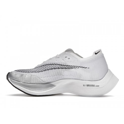 Кроссы Nike ZoomX Vaporfly Next% 2 White Metallic Silver - мужская сетка размеров