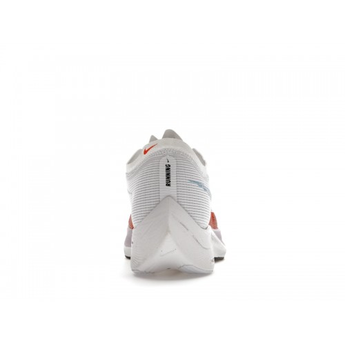 Кроссы Nike ZoomX Vaporfly Next% 2 White Laser Blue Rush Orange - мужская сетка размеров