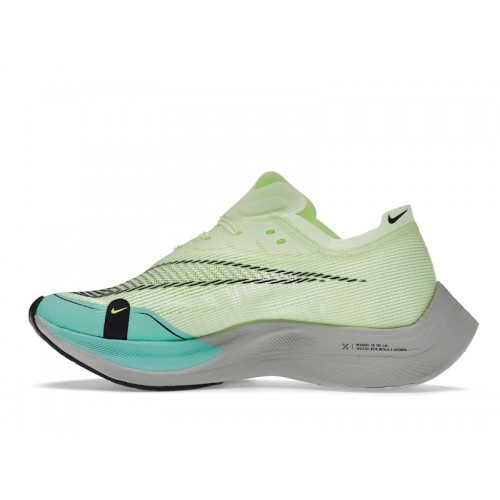 Кроссы Nike ZoomX Vaporfly Next% 2 Barely Volt Turquoise (W) - женская сетка размеров