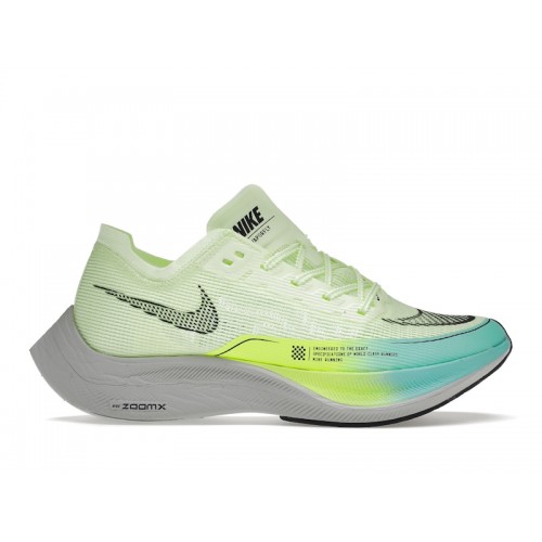 Кроссы Nike ZoomX Vaporfly Next% 2 Barely Volt Turquoise (W) - женская сетка размеров