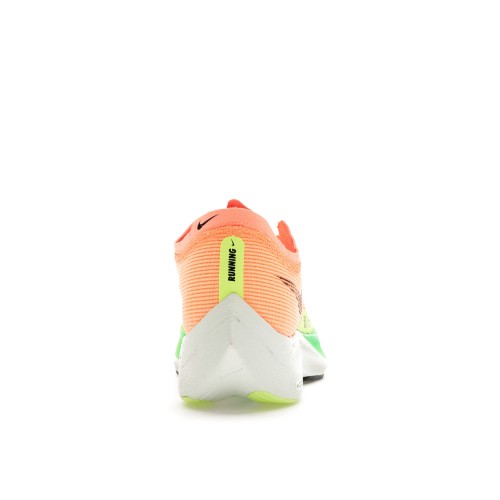 Кроссы Nike ZoomX Vaporfly Next% 2 Peach Cream Green Shock (W) - женская сетка размеров