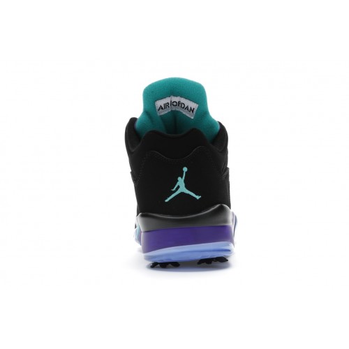 Кроссы Jordan 5 Retro Low Golf Black Grape - мужская сетка размеров