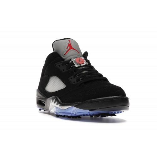 Кроссы Air Jordan 5 Retro Low Golf Black Metallic - мужская сетка размеров