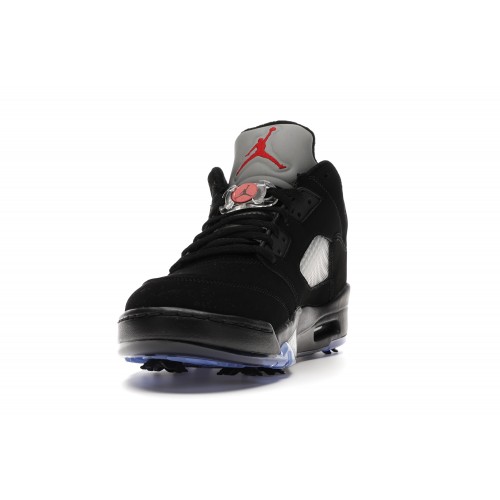 Кроссы Air Jordan 5 Retro Low Golf Black Metallic - мужская сетка размеров
