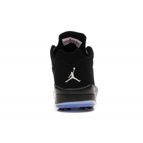 Кроссы Air Jordan 5 Retro Low Golf Black Metallic - мужская сетка размеров