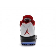 Jordan 5 Retro Low Golf Fire Red (Silver Tongue)