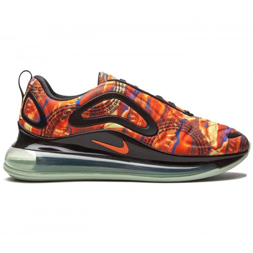 Кроссы Nike Air Max 720 Multi-Color Team Orange - мужская сетка размеров