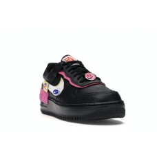 Женские кроссовки Nike Air Force 1 Low Shadow Removable Patches Black Pink (W)
