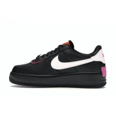 Женские кроссовки Nike Air Force 1 Low Shadow Removable Patches Black Pink (W)