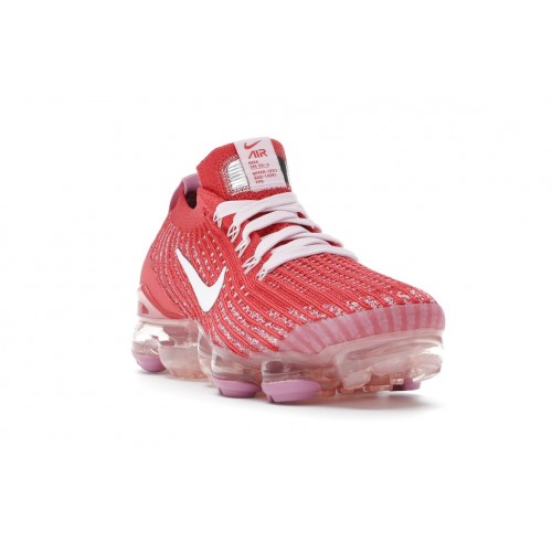 Кроссы Nike Air VaporMax Flyknit 3 Track Red Magic Flamingo (W) - женская сетка размеров
