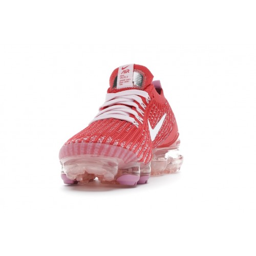 Кроссы Nike Air VaporMax Flyknit 3 Track Red Magic Flamingo (W) - женская сетка размеров