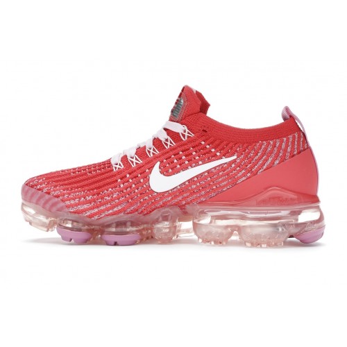 Кроссы Nike Air VaporMax Flyknit 3 Track Red Magic Flamingo (W) - женская сетка размеров