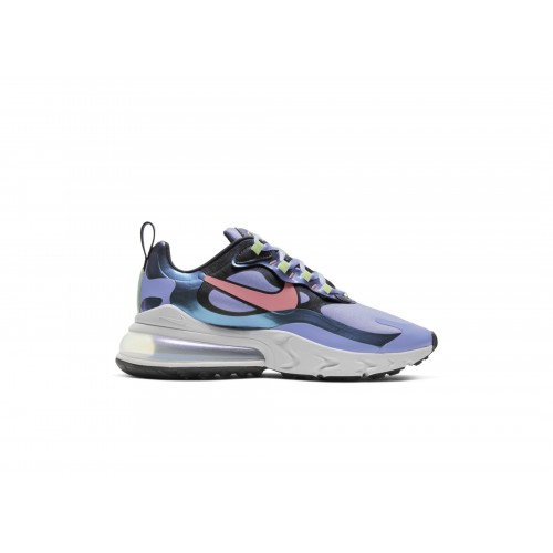 Кроссы Nike Air Max 270 React Dark Smoke Grey (W) - женская сетка размеров