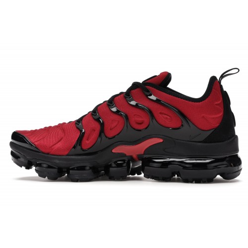 Кроссы Nike Air VaporMax Plus University Red Black - мужская сетка размеров