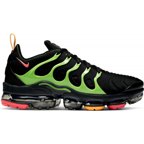 Кроссы Nike Air VaporMax Plus Black Electric Green - мужская сетка размеров