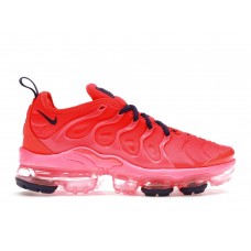 Женские кроссовки Nike Air VaporMax Plus Bright Crimson Pink Blast (W)