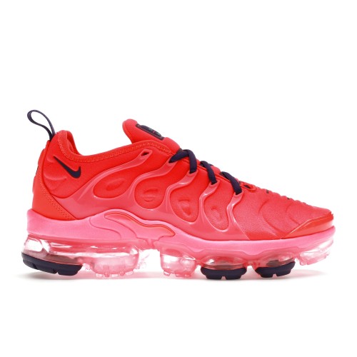 Кроссы Nike Air VaporMax Plus Bright Crimson Pink Blast (W) - женская сетка размеров