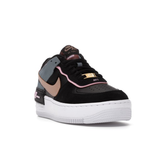 Кроссы Nike Air Force 1 Low Shadow Black Light Arctic Pink Claystone Red (W) - женская сетка размеров