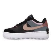 Женские кроссовки Nike Air Force 1 Low Shadow Black Light Arctic Pink Claystone Red (W)
