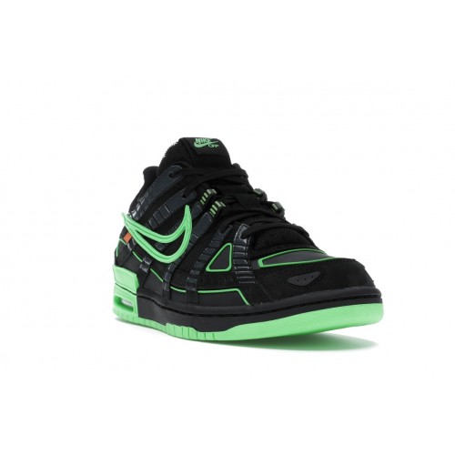 Кроссы Nike Air Rubber Dunk Off-White Green Strike - мужская сетка размеров