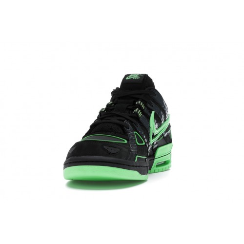 Кроссы Nike Air Rubber Dunk Off-White Green Strike - мужская сетка размеров