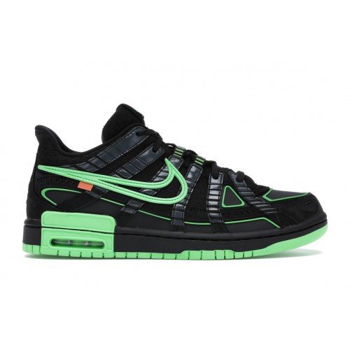 Кроссы Nike Air Rubber Dunk Off-White Green Strike - мужская сетка размеров